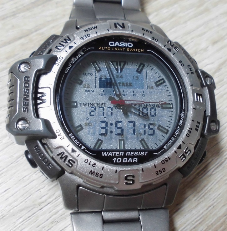絶版　カシオプロトレック　prt-500 チタニウム　　ケース箱付き　美品 imgrc0067875263.jpg
