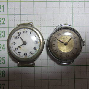 ★昭和レトロ★2個セット 2針 スイスメイド? ★ジャンク品