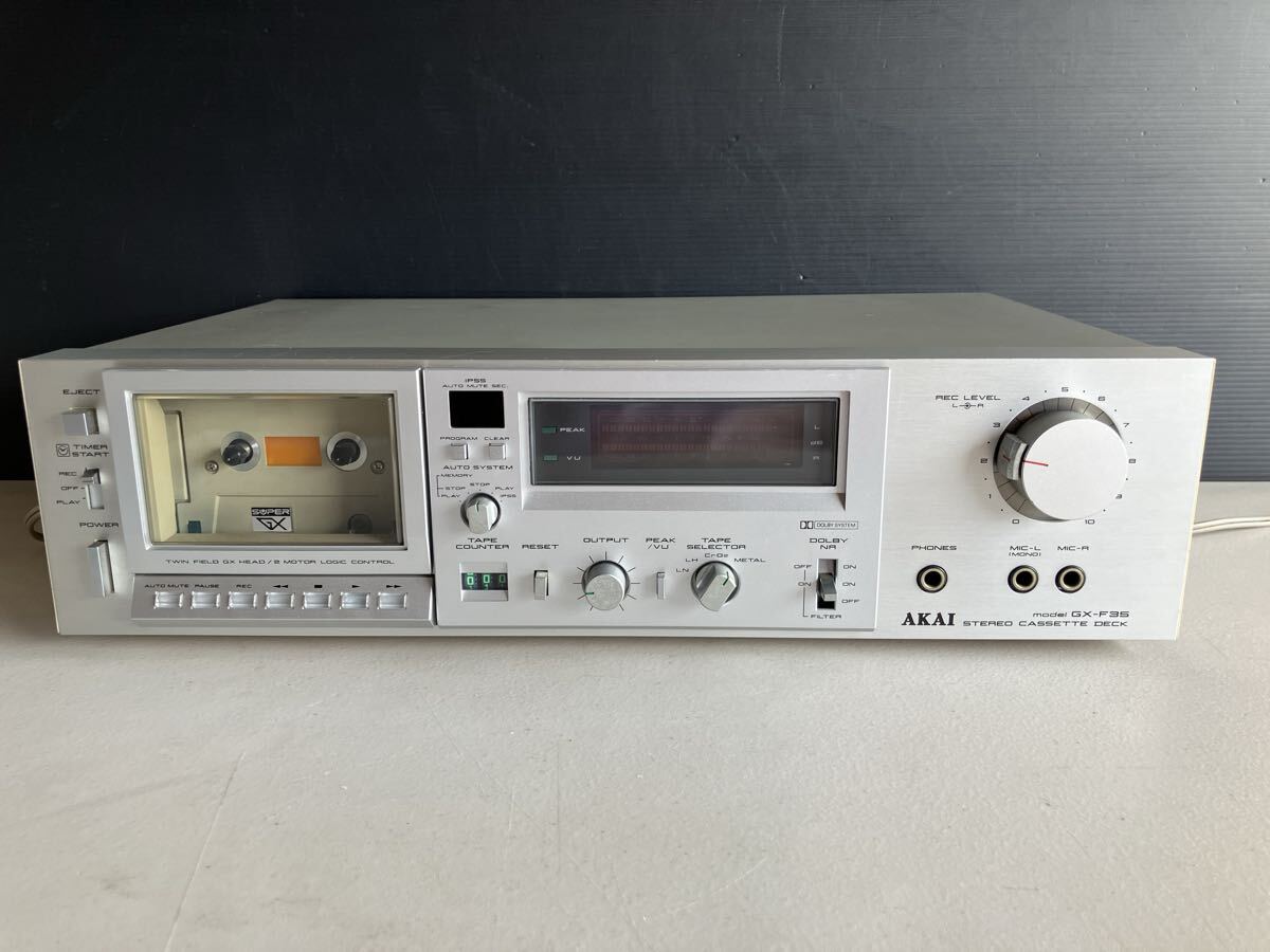 アカイ製カセットデッキ　GX-F31 AKAI GX-F31 Direct Drive Stereo Cassette Tape Deck Super GX