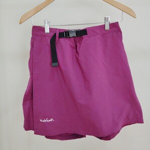186/M/Whole Earth レディース キュロットスカート ハーフパンツ エンジ 紫
