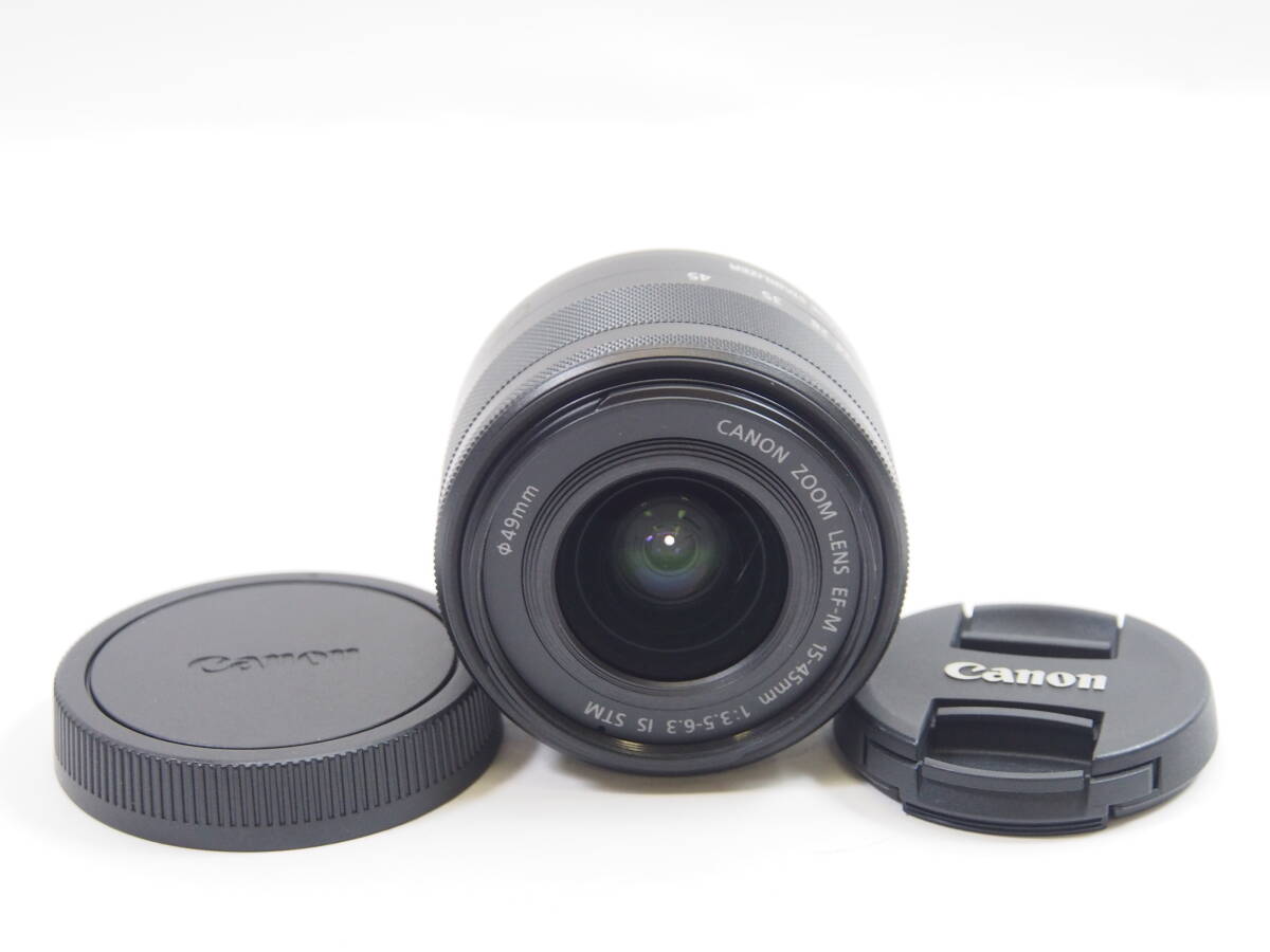 Canon EF-M 15-45mm IS STM レンズ 動作確認済 EF-M Canon EF-M15-45mm F3.5-6.3 IS STM シルバー キヤノン