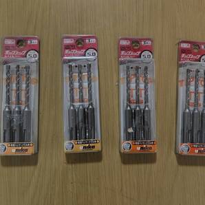 ユニカ チップトップドリルビットセット(3本セット) 5.0mm 4パック SDS軸 コンクリート・レンガ・モルタル用