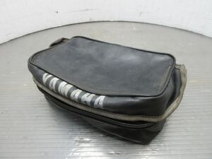 【D542】ヤマハ DT125シートバッグ リアバッグ 美品!!【茨城発】17F同梱多いほど送料お得!! 当時物 DT125LCヤマハ トレール レストアベース