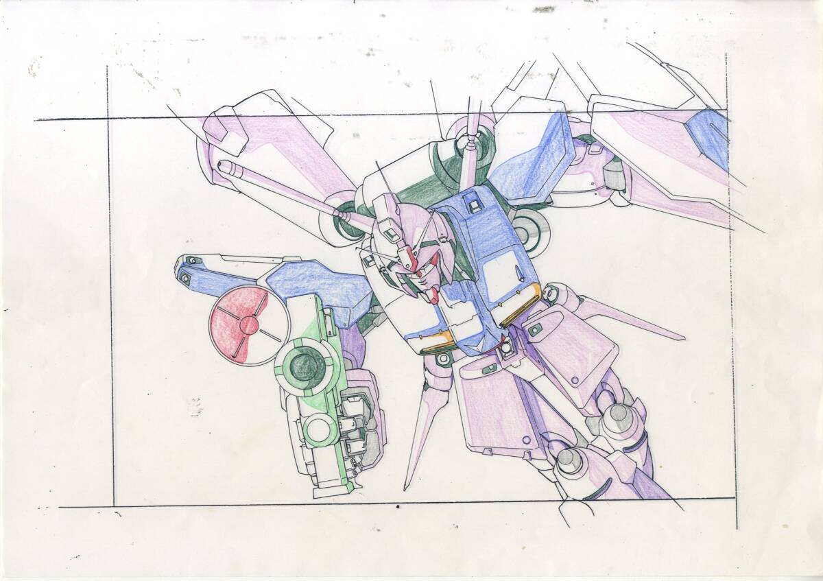 ガンダム  原画　セル画　大判 Yahoo!オークション - 激レア 機動戦士ガンダムΖΖ 大判 セル画
