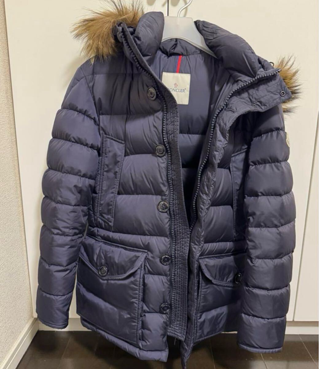 【新品未使用】MONCLER クルーニー ダウンジャケット　TG1　ネイビー MONCLER - 新品未使用☆ MONCLER CLUNY ダウンジャケット TG1