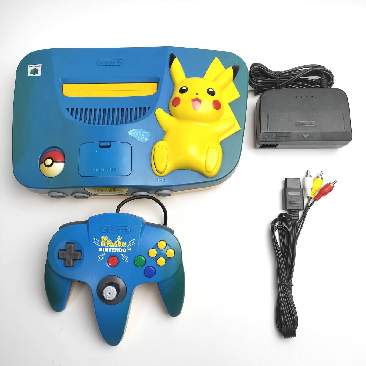 NINTENDO 64 - 【動作確認済み】希少⭐︎ 任天堂64 ピカチュウ本体 コントローラー付き 任天堂、ピカチュウをデザインしたNINTENDO64新バージョンを発売