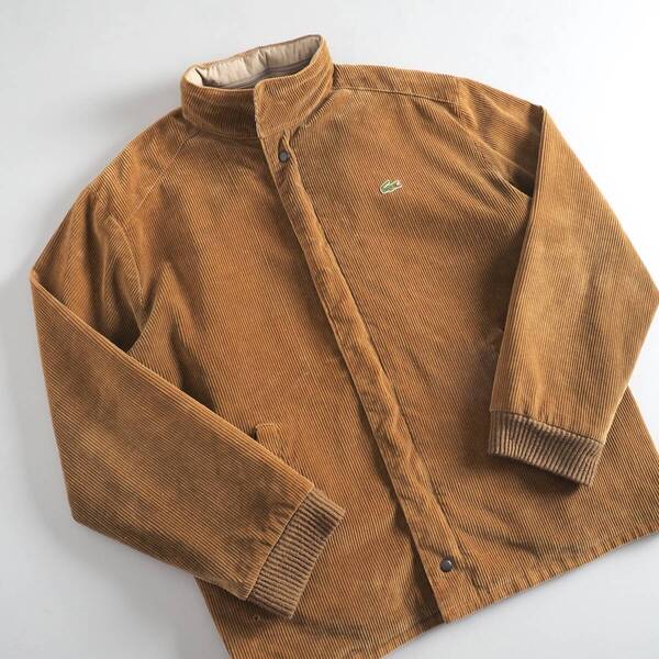ラコステ Lacoste ブルゾン リバーシブル コーデュロイ 収納フード メンズ 美品