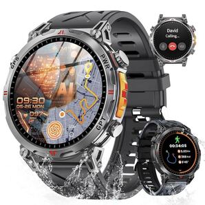 【新品】 ChatGPT搭載 スマートウォッチ 大画面 Bluetooth 防水 メッセージ通知 多機能運動 防水 1.6インチ