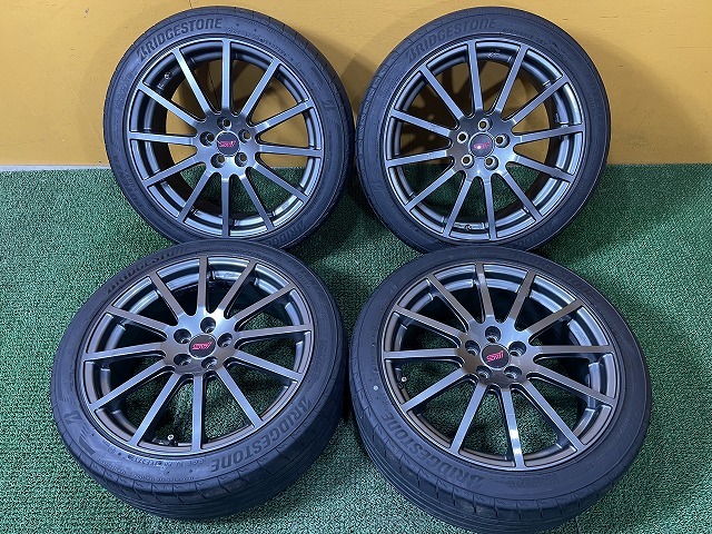 stiホイール② Subaru OEM STI Triple-Split 5 Spoke Dark Gray 18x8.5 2015