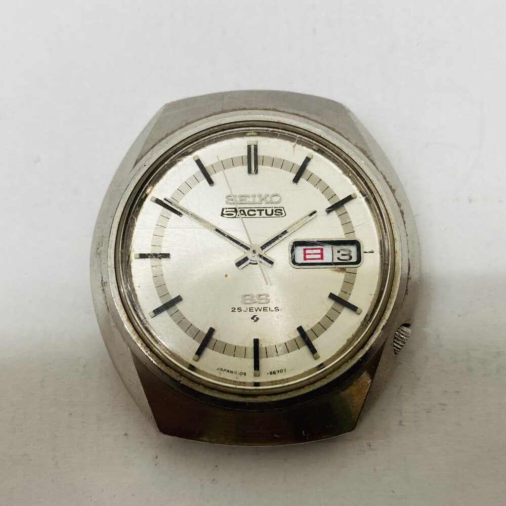 セイコー5 アクタス　整備済み　美品　ACTUS　25石　自動巻 セイコー・ファイブアクタス・紳士自動巻き・美品・25石と石数