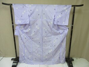 1円 良品 小紋 化繊 着物 洗える 和服 和服 燕 夏物 お洒落 高級 単衣 身丈160cm 裄68cm【夢職】★