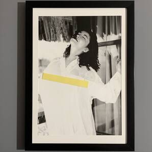 ■石田えり■「セクシーグラビア」/A4額装品/撮影)篠山紀信/巨乳/着エロ/濡れ透け/セクシー/女優/貴重写真/印刷物/インテリア G3622