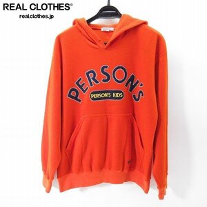 ☆PERSON’S KIDS /パーソンズ キッズ ロゴ入り フリース プルオーバー パーカー L /060