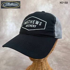 usa“MATHEWS”マシューズ アーチェリーキャップ クロスボウ スナップバック ブラック&グレー