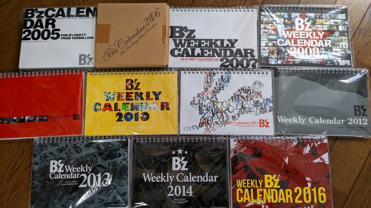 B'z ウィークリーカレンダー weekly calendar 週めくり B'z ウィークリーカレンダー weekly calendar 週めくり B'z