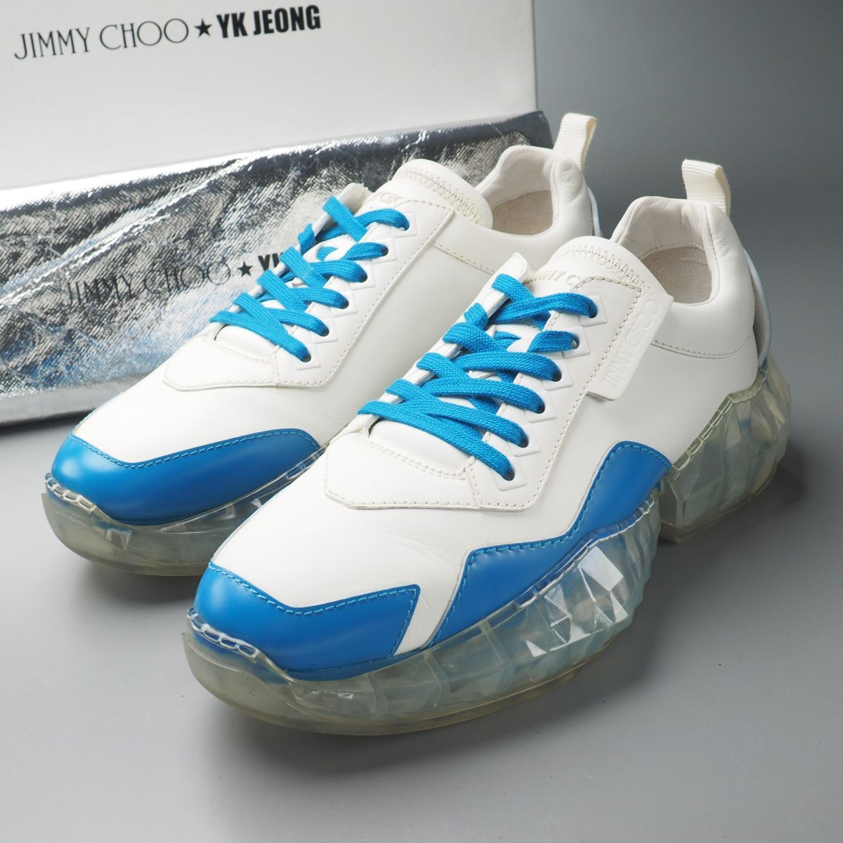 新品未使用　JIMMY CHOO　スニーカー　ネイビー JIMMY CHOO - 未使用 ジミーチュウ JIMMY CHOO スニーカー