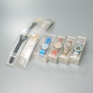 MI0100//*スウォッチ/Swatch*腕時計6本セット/クォーツ/アナログウォッチ/不動品/現状品/ジャンク含む