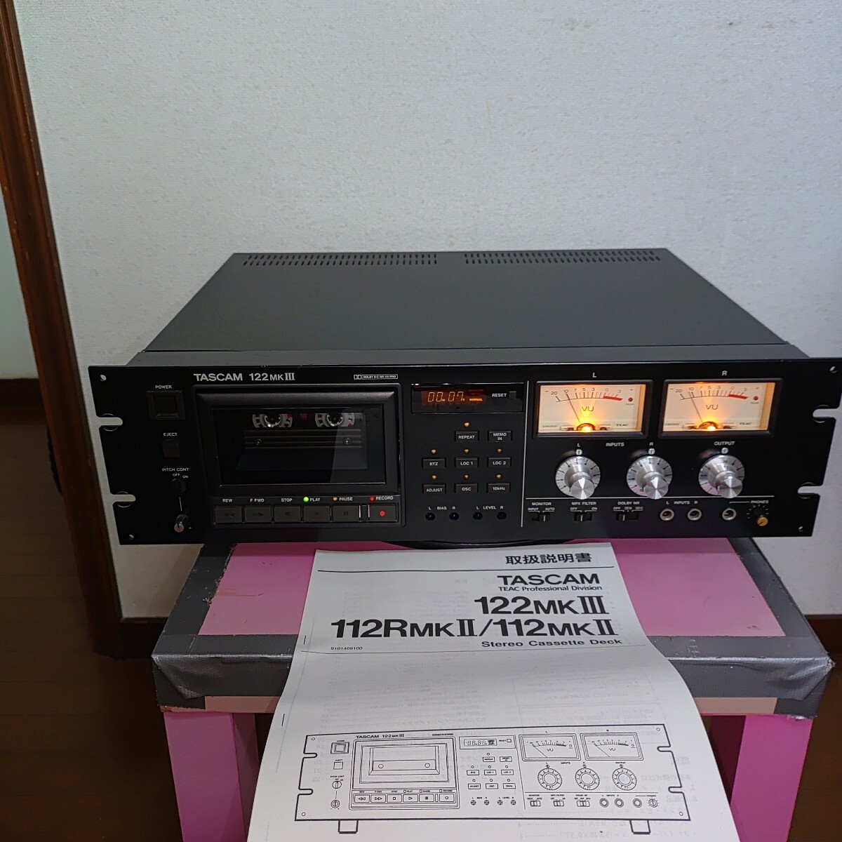 TASCAM プロ業務用高級カセットデッキ 122MK3 TASCAM 122mkⅢ – Audiolife － Enjoy your audio life!!