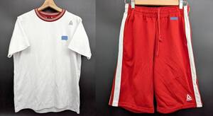 8122S rbk リーボック メンズ 体操 体育 スポーツウエア Tシャツ ハーフパンツ 上下 セット L