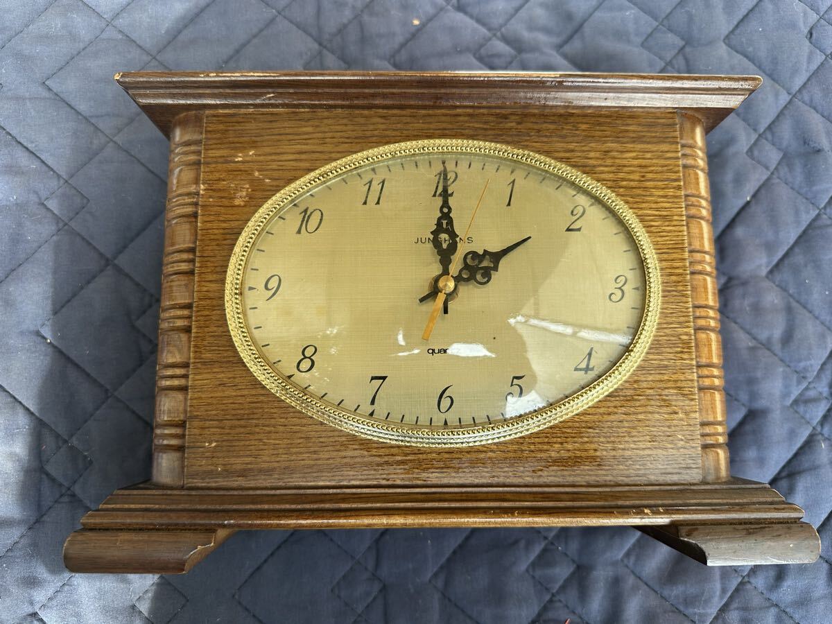 JUNGHANS アンティーク置き時計　手巻き式 楽天市場】JUNGHANS ユンハンス 柱時計 アンティーク 動作確認済