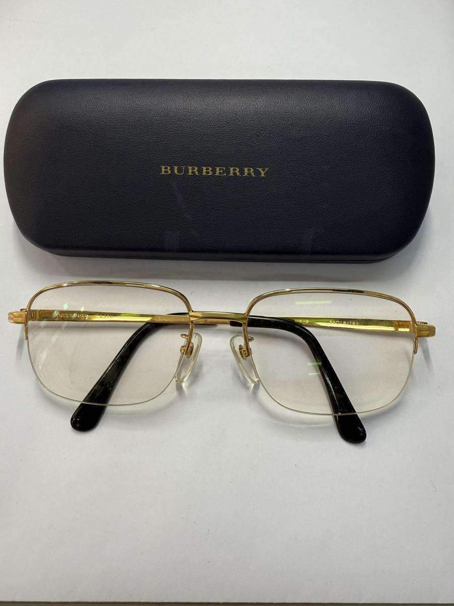 バーバリー　k18刻印有り メガネ　Burberry バーバリー k18刻印有り メガネ Burberry