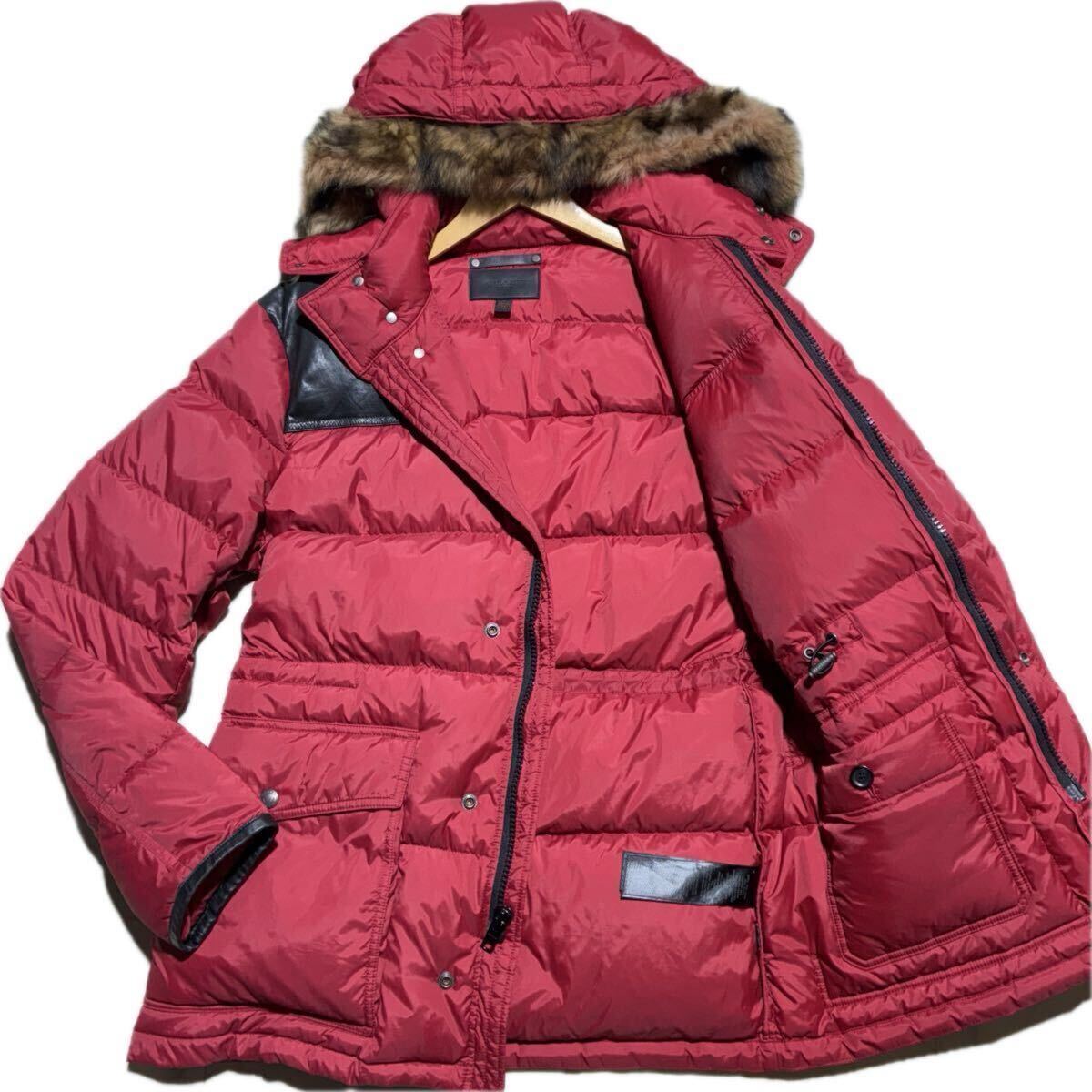 希少レッド ファーフライドジャケット ファーダウン Yahoo!オークション -「ファー ジャケット 赤」の落札相場・落札価格