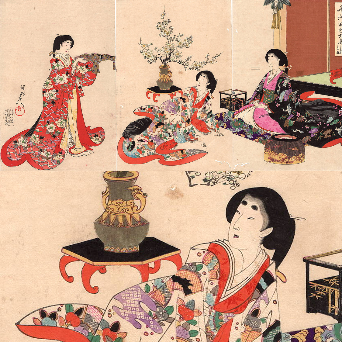 Yahoo!オークション -「楊洲周延」(美人画) (浮世絵、版画)の