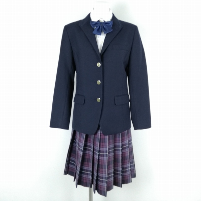 岡山県 倉敷翠松高校 女子制服　Ｍサイズ　冬服上下セット　卒業生保管品　3点セット　リボン有り 制服市場 - 検索結果
