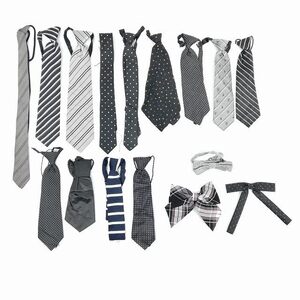 1円 学生必須アイテム 16点セット ネクタイ リボン いろいろ詰合 中古 制服 学生 KK0580