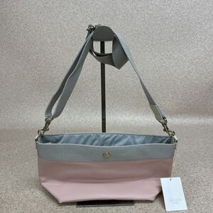Q0298 未使用 タグ有 Breath TOPKAPI レディース ショルダーバッグ 日本製 ピンク×グレー ショルダーバッグ