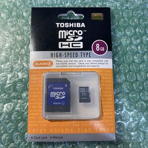 東芝/TOSHIBA microSDHCメモリーカード CLASS4 8GB SD-C08GR6W4 日本製 初期化フォーマット済み