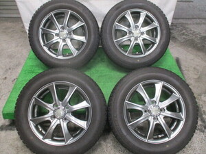 美品 LEBEN レーベン 14×51/2J ET45 100 社外 スタッドレスタイヤ付 アルミ ホイル4本 14インチ 4穴