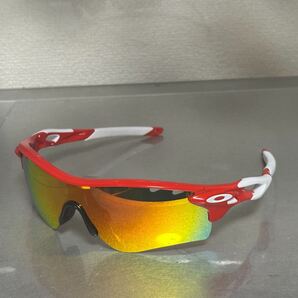 即決 美品 OAKLEY オークリー RADARLOCK PATH サングラス 偏光レンズ レーダーロックパス 検)RADAR EV レーダー イーヴイ P white red