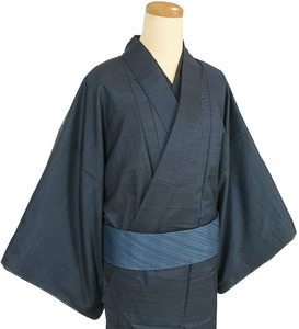 男物長着 しつけ糸付き未使用 大島紬120亀甲織 角帯付き 適応身長171cm位 正絹 12087