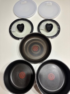 ティファール 7点 セット インジニオ ネオ グランブルー ガス火専用 フライパン T-fal 鍋 取っ手が取れる ソースパン ガラスぶた 蓋