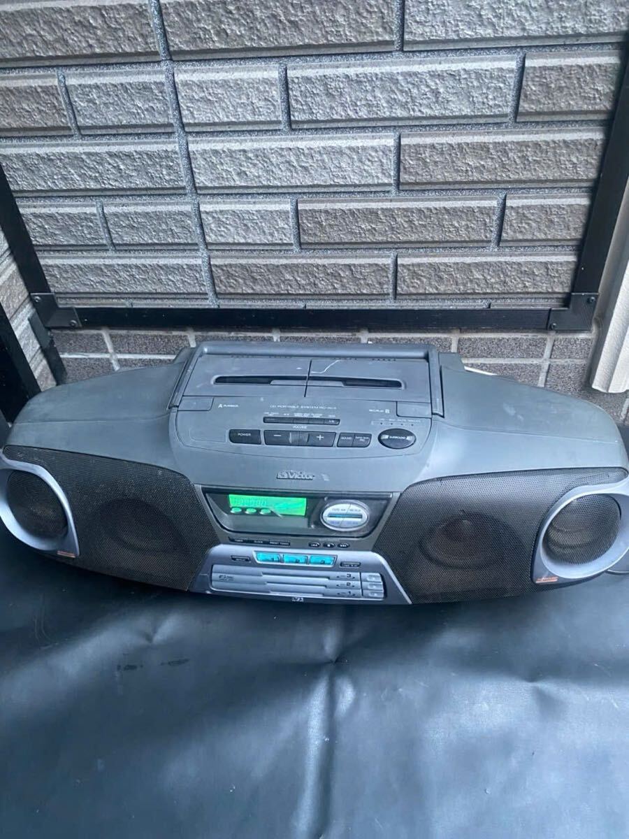 カセットレシーバーJVC Victor KS-RZ11DA 箱・説明書付き Victor ラジオ・録音機・ラジオカセッター 1976年（昭和51年）