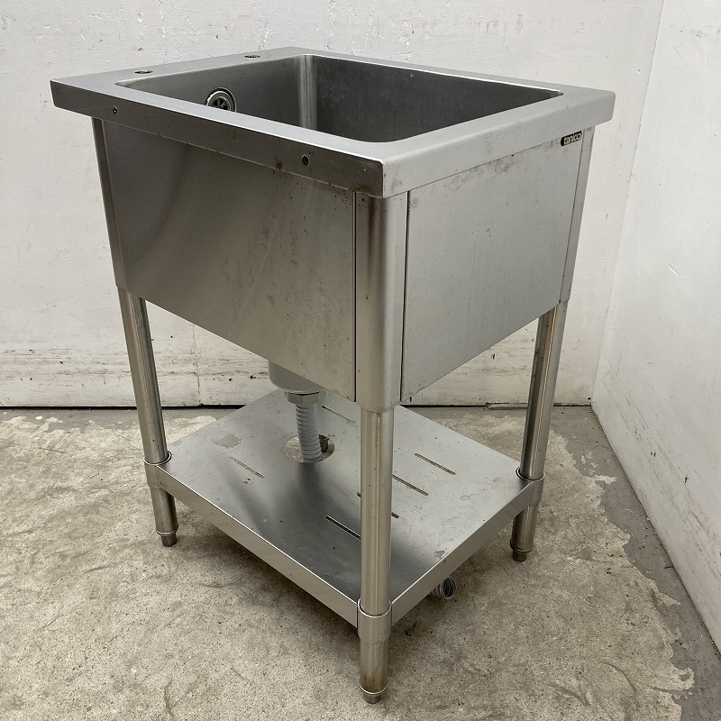 業務用 tanico 1槽シンク 混合水栓 蛇口付き 幅600×奥600 大阪発 業務用 tanico 1槽シンク 混合水栓 蛇口付き 幅600×奥600 大阪発