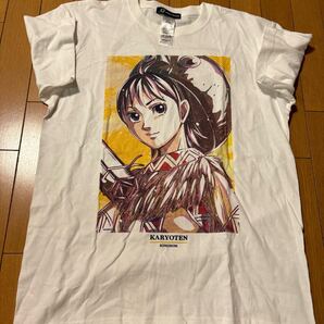 希少!KING DOM(キングダム)KARYOTEN(河了貂)美女プリント アニメTシャツ(漫画Tシャツ)