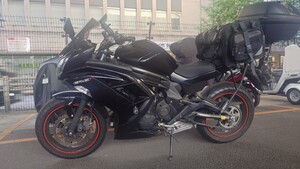【引取限定】カワサキninja650(ER-6F) 車体(etc,リアボックス、キャンプバッグ付き)