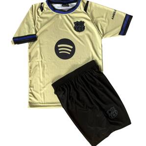 新作 バルセロナ(AWAY)25/26 子供用 150-160㎝ 上下セット サッカー 送料無料 リーガエスパニョーラ 新品 モデル
