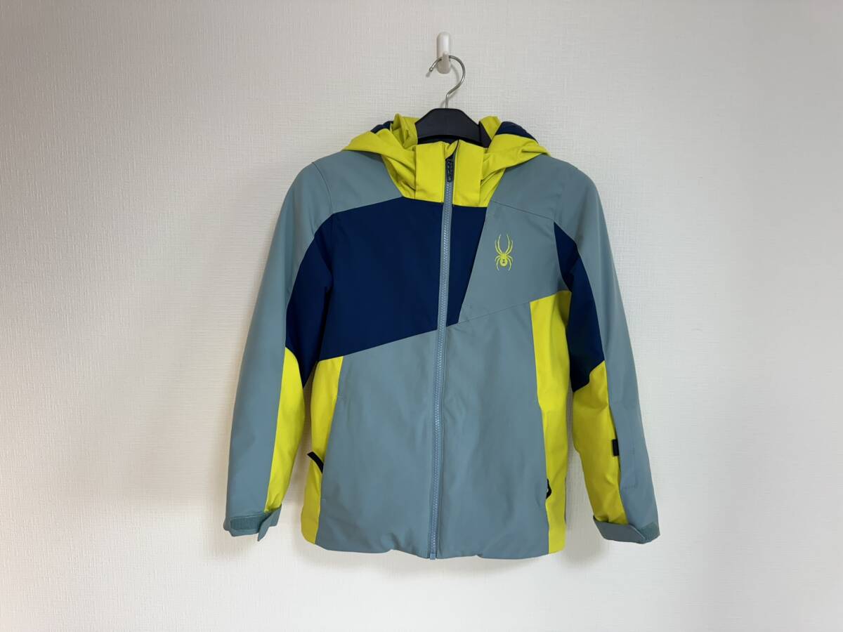 スパイダー　SPYDER　スキーウェア上下　ジュニア用　サイズ165　黒×黄緑 スパイダー SPYDER スキーウェア上下 ジュニア用 サイズ165 黒