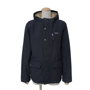 TI9257▲Patagonia パタゴニア 68460FA18 インファーノジャケット ナイロン マウンテンパーカー 裏ボア 中綿入り ボーイズ XL14 ネイビー系