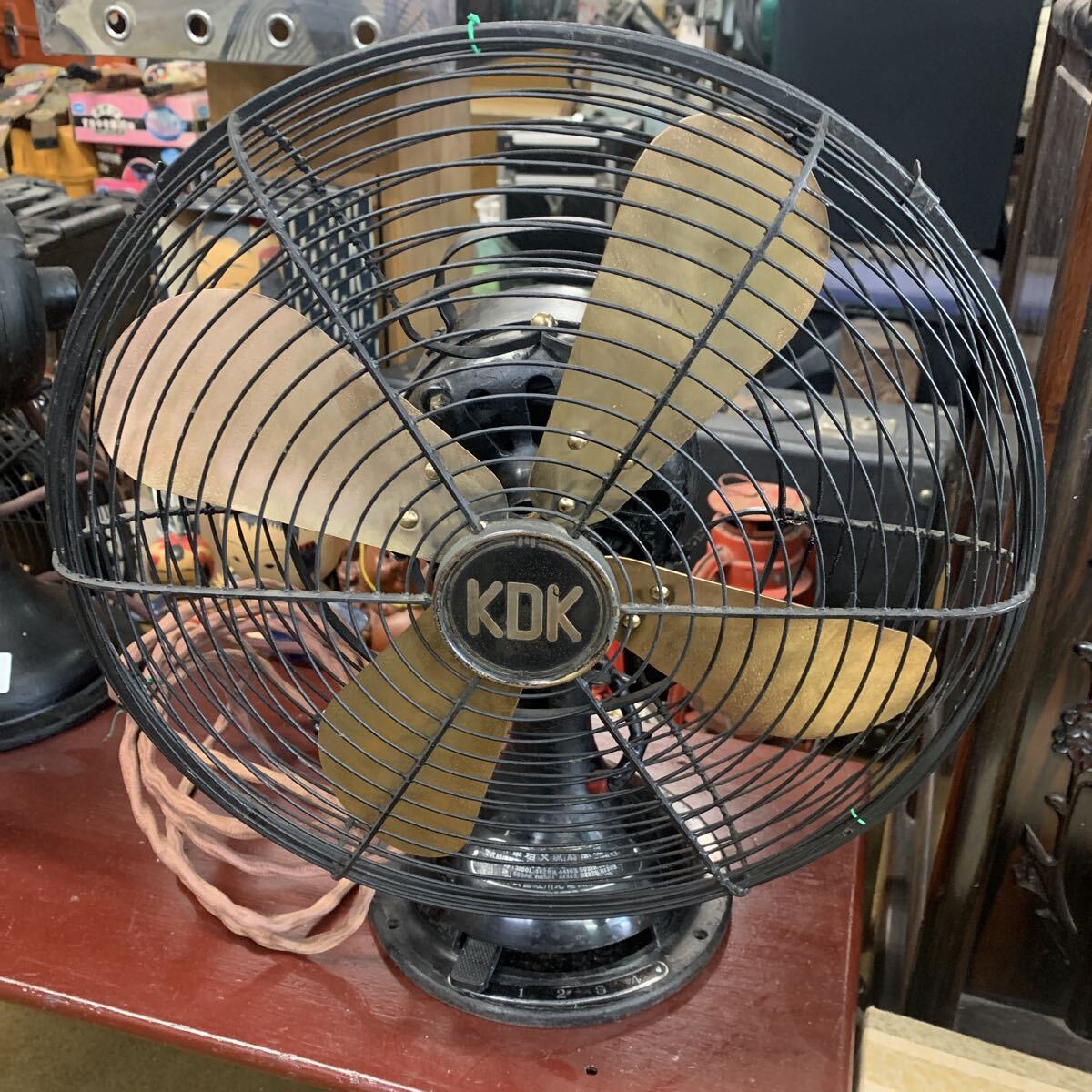 AY KDK 北川電気製作所　扇風機　昭和レトロ　アンティーク 昭和レトロ 扇風機 鉄製 アンティーク 川北電気 KDK インテリア