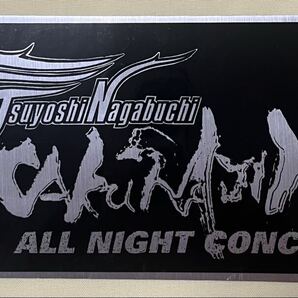 ★送料込★長渕剛★2004.8.21★桜島オールナイトコンサートステッカー★新品未使用★ブラック&シルバーステッカー★大きさ約18㎝9㎝
