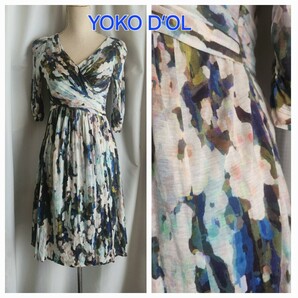 未使用レベル 一難裾上げホツレ ヨーコドール 秋冬 素敵なジャージワンピース 長袖