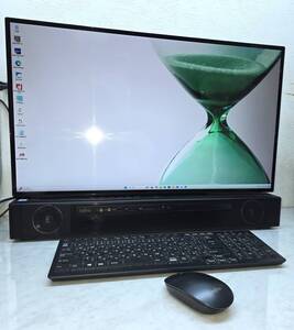 極美品!超速!FH90/D2 i7(6コア 新32GB 新M.2SSD1TB+HDD3TB!Win11 Office2021 Pioneer/27型/BSCS地デジ3波/W録/Blu-ray/ふくまろ FH-X WF2