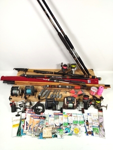 【まとめ売り】66点 Daiwa ダイワ Taiyo 振出 釣竿 電動リール リール ヘラ竿 ルアー 大量まとめ 釣具 fishing 未開封 サビキ 処分 竿 #113