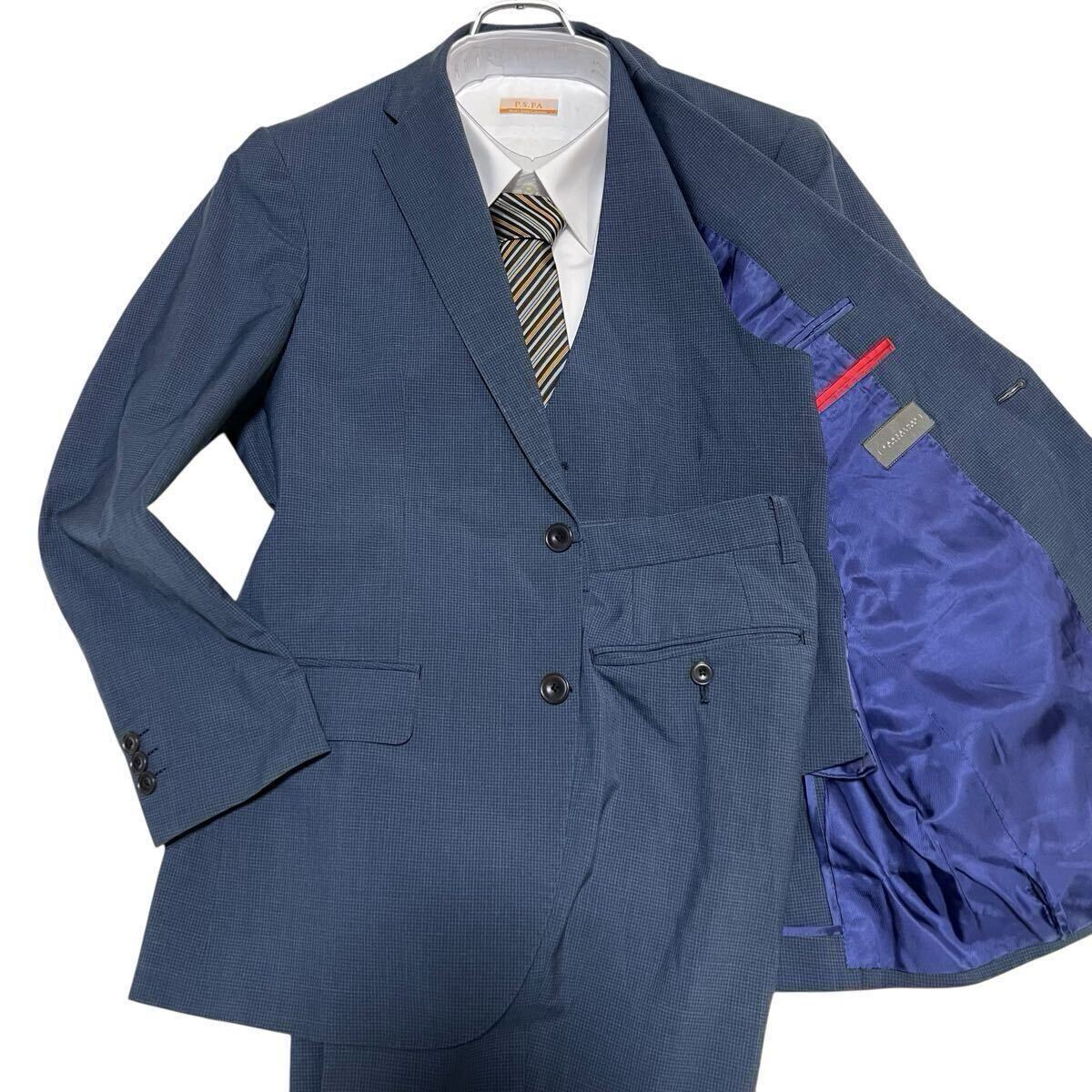 【未使用品】【3ピース】【絹混】THE SUIT COMPANY スーツ 3XL スーツ／3つボタン／CANONICO／OFFLIMITS／HAND MADE／無地