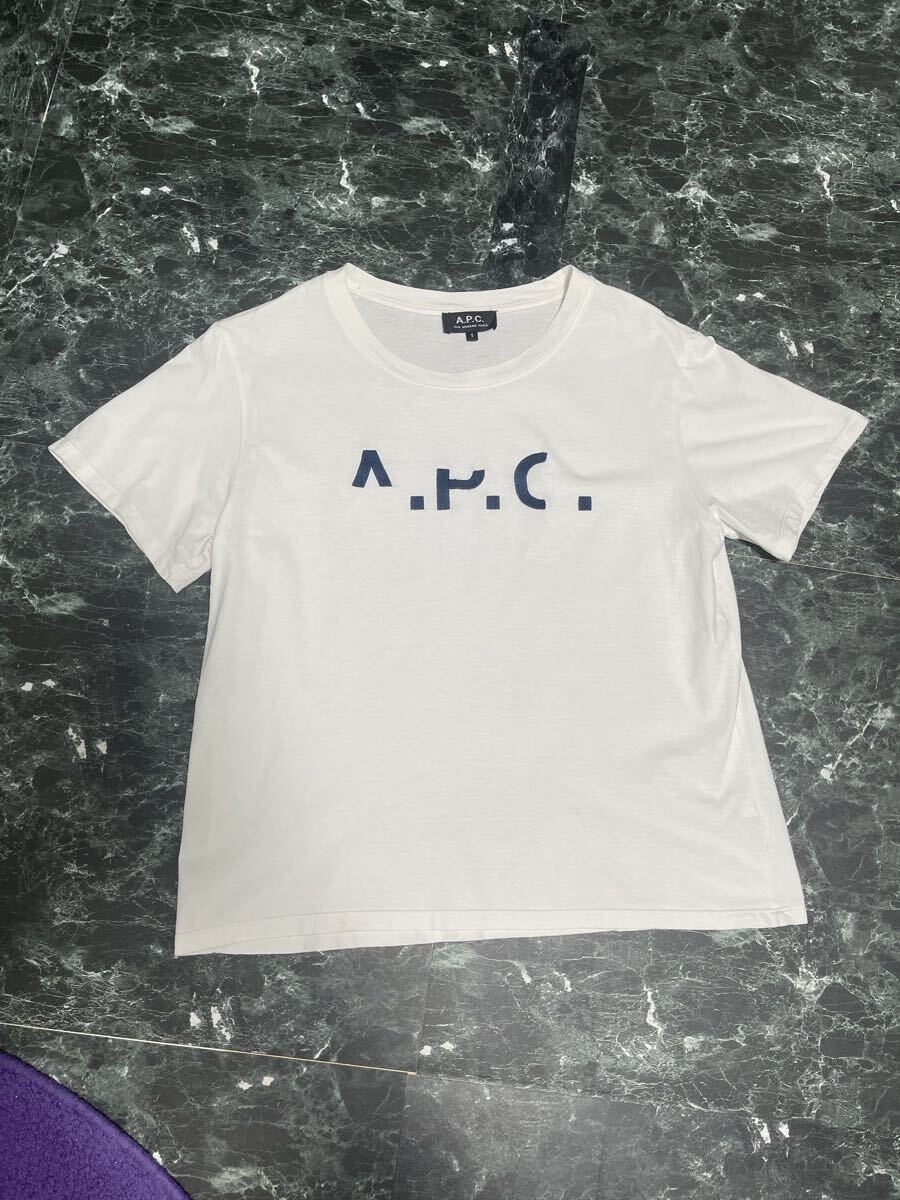 【希少】A.P.C. ホワイト 半袖Tシャツ 日本限定シルバーロゴ 楽天市場】限定価格 APC アーペーセー A.P.C. メンズ Tシャツ