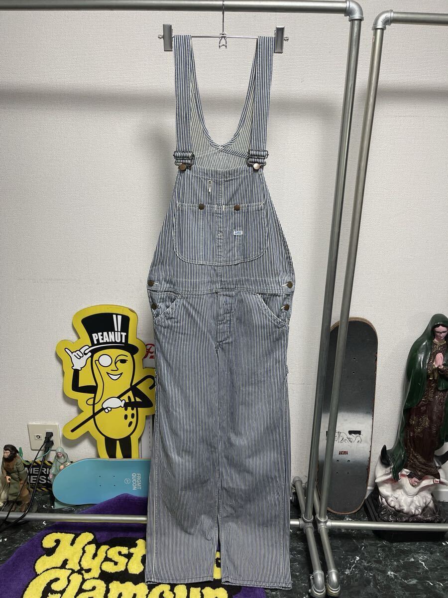 Lee オーバーオール サロペット ヒッコリー 古着 USA Lee】ヒッコリーオーバーオール MADE IN USA | 安心院商店